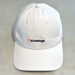 Bird Dogs Tech Hat Cap Logo White  Strapback OSFM Lightweight Golf Running